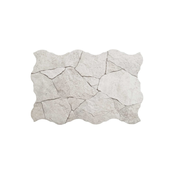 Borgogna White Flagstone External Floor Tile 440x660mm