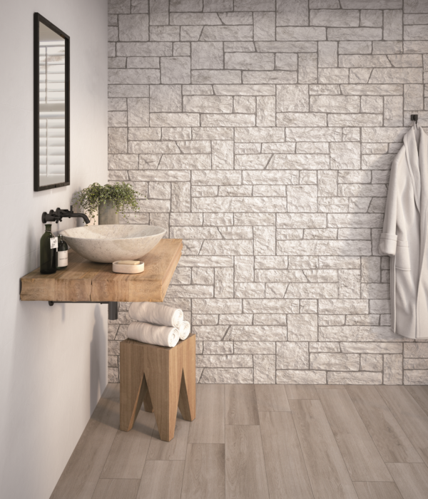 Maestrat 389 White Stone Blend Floor Tile 320x890mm