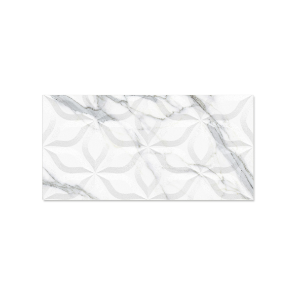 Statuario Geo Décor Matt Rectified Wall Tile 300x600mm