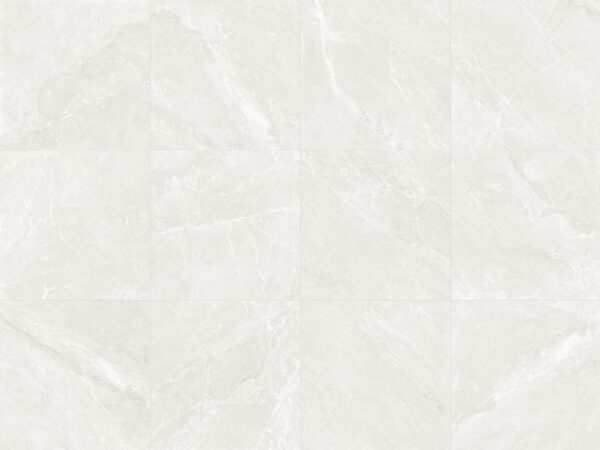 Alpen Stone White In/Out Rectified Floor Tile 600x600mm